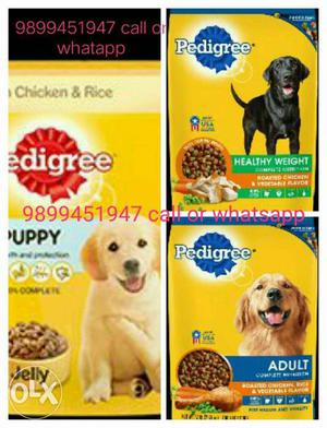 Three Pedigree Dog Food Boxes