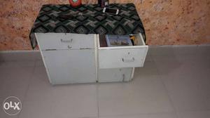 White Wooden Drawer With Cabinet
