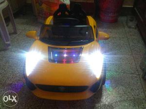 Yellow And Black Ride-on Toy Car