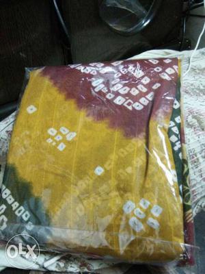 Yellow And Brown Dupatta