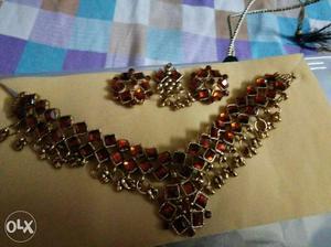 A brown beautiful necklace