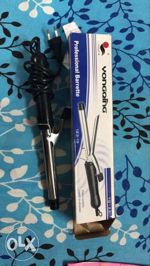 Black And Silver Hair Curler With Box