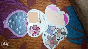 Brand new Makeup Kit Heart-shaped White And Purple