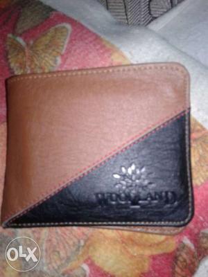 Brown And Black Woodland Bi-fold Wallet