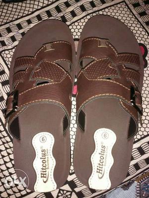 Brown Leather Hitcolus Sandals