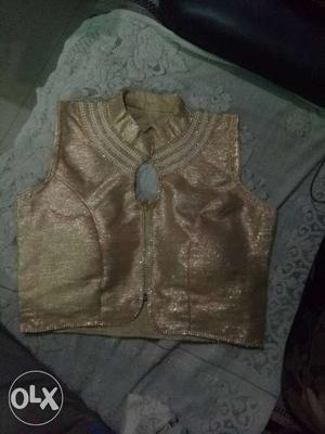 Fancy blouse. jacket style with stone work. Brand