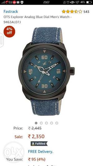 Fastrack watch.. bought from amazon. not used.