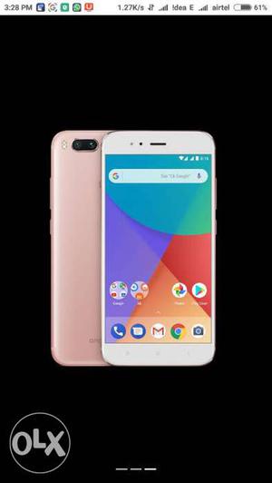 Mi A1 Android one 4+64gb Gold Seal Pack Delivered