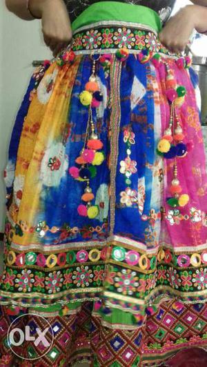 Multi-colored Print Dress