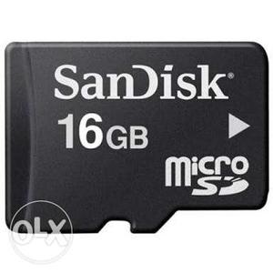 One month old original Sandisk 16gb memory card