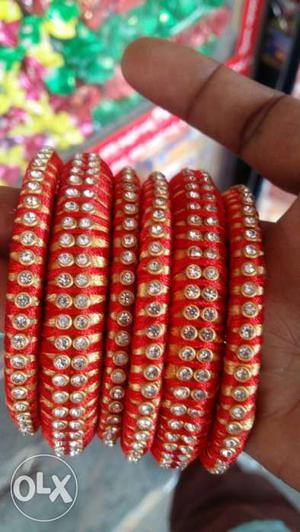 Red Silk Thread Bracelets