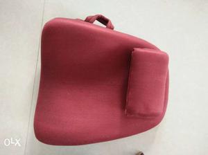 Red Suede Car Backrest