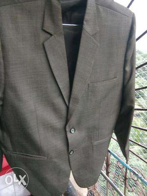 UNUSED Tailored Suit Jacket, imported cloth green black