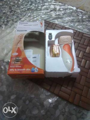 White And Orange new Panasonic Hair Shaver In Box