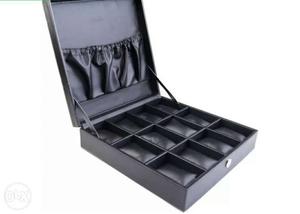 12 pillow watch box black and brown colour