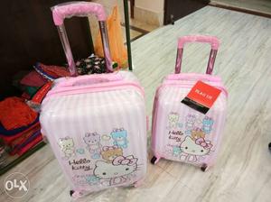 2-piece Hello Kitty Hard-side Luggage,both r new.. at just