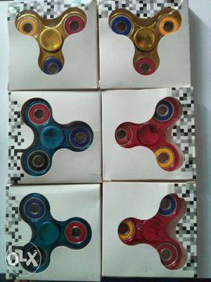 All new fidget spinners 6 pieces at 300. Duration