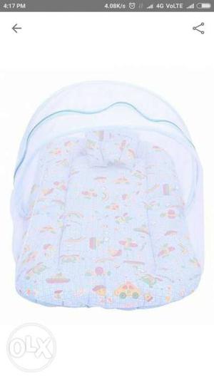 Baby hug mosquito net bed with cushions