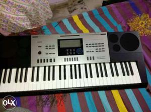 Black And Gray Electric Keyboard Casio ctk 