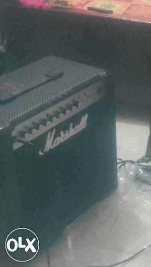 Black Marshall Guitar Amplifier
