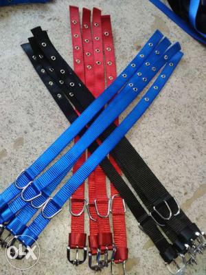 Blue, Black, And Red Belts