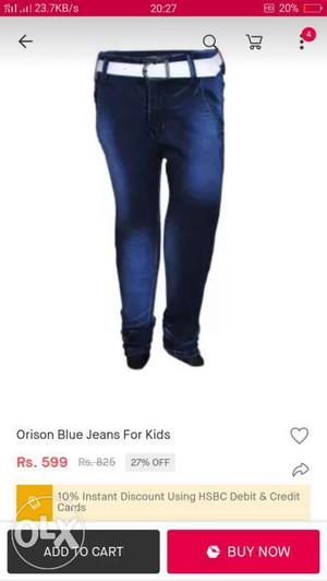 Blue Orison Blue Jeans For Kids