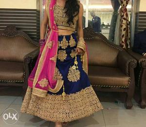 Brand new, single time used party wear lehnga.qood quality