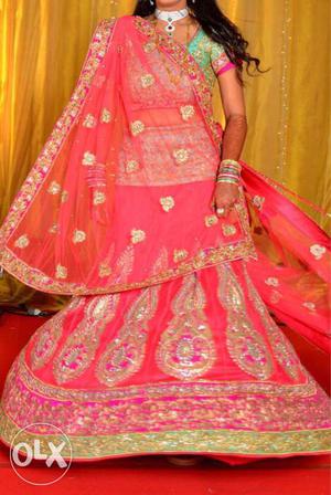 Bridal lehenga choli & dupatta