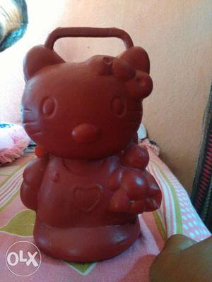 Brown Hello Kitty Plastic Toy