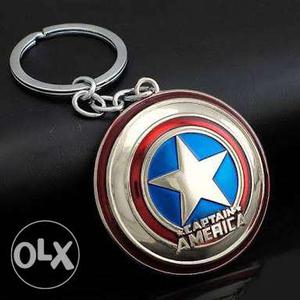 Captain America keychain metal