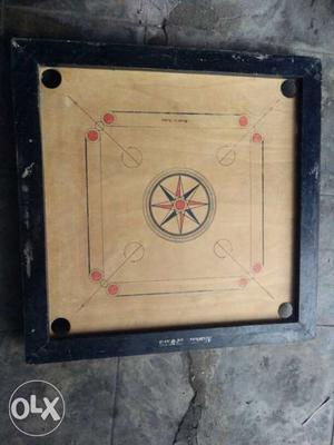 Carrom board without coins. as it is available.