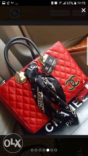 Chanel Scarf Branded Hand Bags / 3 Colours