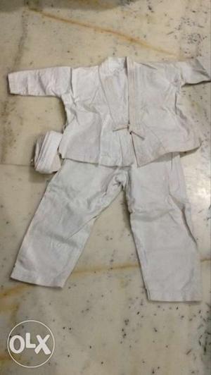 Gently used karate dress for 4-5 years old kid