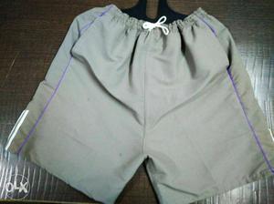 Gray And Purple Shorts