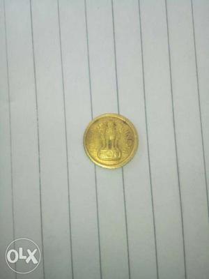 Indian old currency 1 paisa