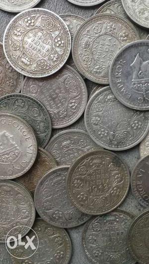 King George British period silver coin per coin
