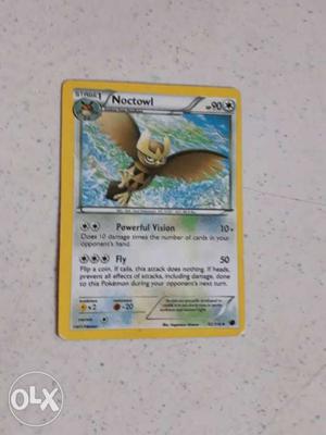 Noctowl Pokemon Trading Card
