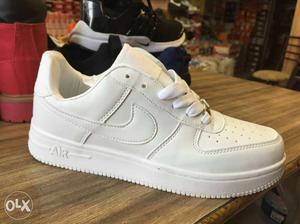 Paired White Nike Air Force 1 Low