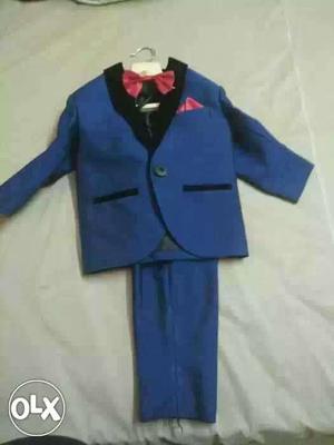 Party suit with bow for 1-2 year old boy