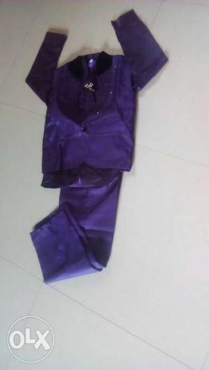 Purple Long Sleeve Shirt And Pants