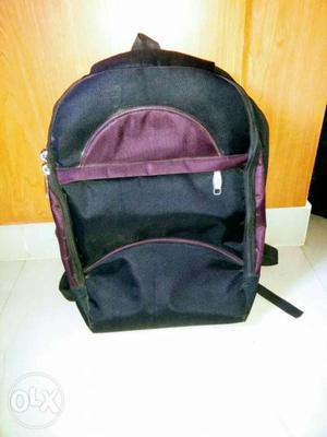 School bag, 3 compartment and bottle holder.
