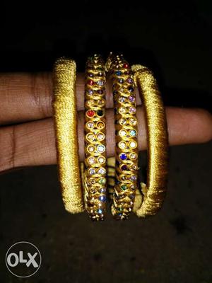 This is a good bangles made up of thread inside