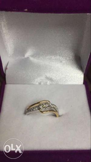 4/5 gram gold diamond ring