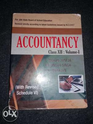 Accountancy book for 12th