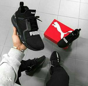 Black And Gray Nike Low-top Sneaker