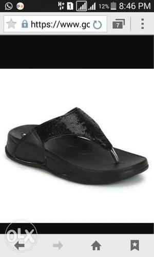 Black Fit-flop Sandal