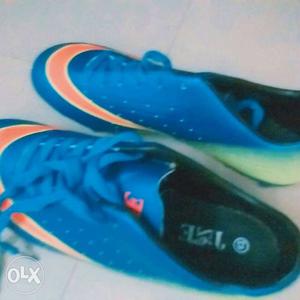 Blue Nike Cleats