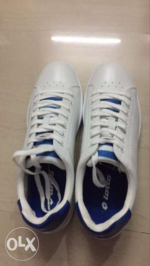 Blue-and-white Lotto Low Top Sneakers