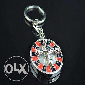 Casino Roulette Wheel Game Keychain