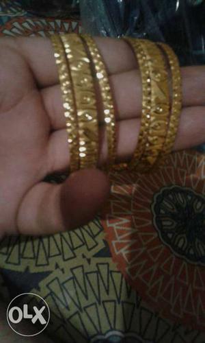 Gold Bangle Bracelet Set